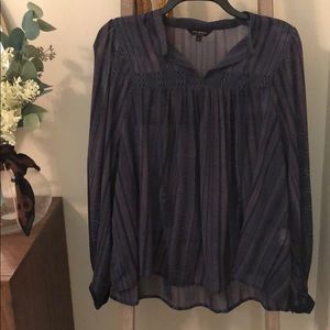 Lucky Brand boho stripe shirt
